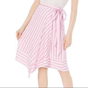 Lucy Paris XS Pink White Striped
Wrap Skirt